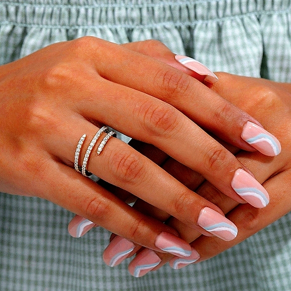 1 CT Round Cut Diamond Lab Grown Full Eternity 18K Yellow Gold 9mm Spiral Band - Picture 7 of 7